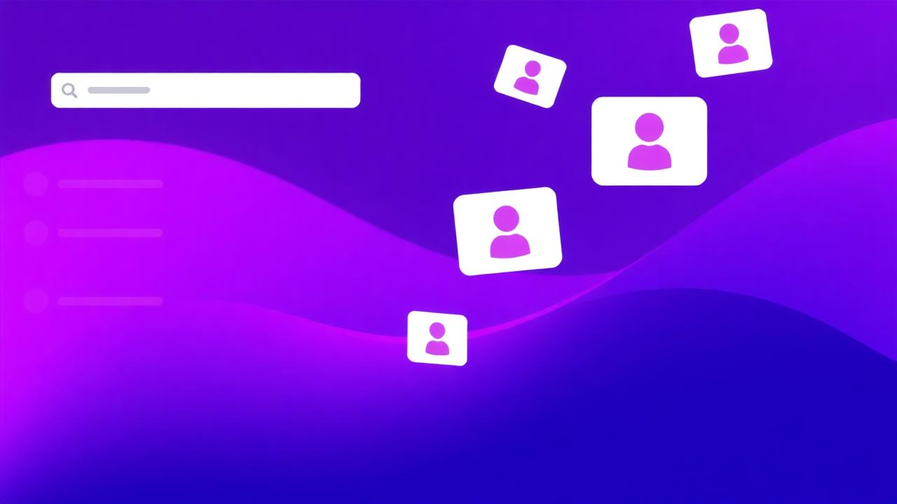 Search filters and contact cards